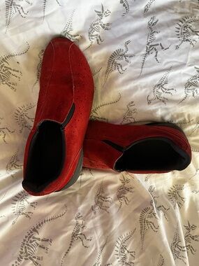 Predictions Women’s Red Suede Slip-On Loafers